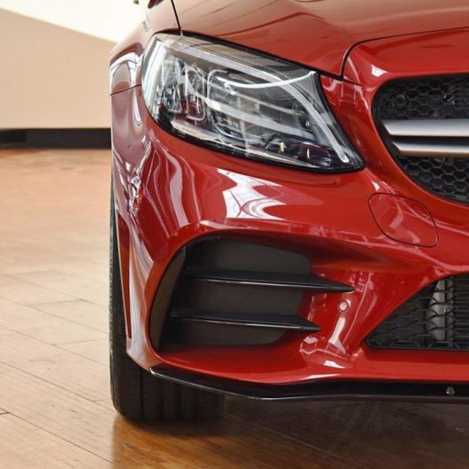 メルセデスベンツ C クラス W205 C180 C260 C300 2019 + フロントフォグランプ カバー ステッカー バンパー インテーク グリルスラット 選べる2バリエーション 1・2 AL-DD-6857 AL