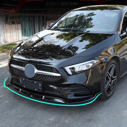 メルセデスベンツ W177 V177 A180 A200 A220 A250 2019 + カーヘッドフロントライトランプ バンパー 保護 カバー 衝突防止フロントリップ 選べる2バリエーション Carbon Fiber・Gloss Black AL-DD-6900 AL