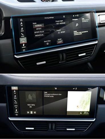 GPS ナビゲーション 画面 スチール 保護 フィルム ポルシェ パナメーラ カイエン マカン コントロール 液晶 インテリア ステッカー Panamera 17-18 Rear AL-DD-7052 AL_2