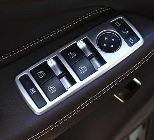 クローム ABS ウインドウ ガラス リフティングボタン 装飾 トリム 5ピース メルセデスベンツ GLK ML GL CLA GLA CLS AB EC クラス AL-DD-7184 AL