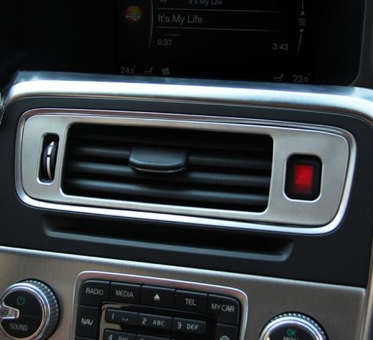 AL センター エア コンディション ベントフレーム 装飾 デカールステッカー トリム ボルボ S60 V60 2011-16 インテリア 選べる2バリエーション S60・V60 AL-DD-7252