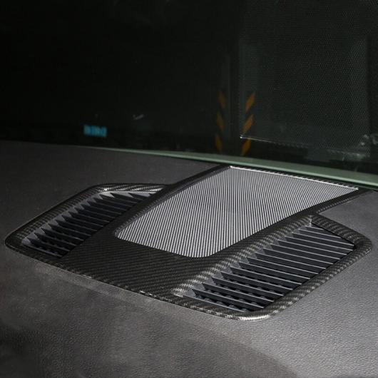 センター ダッシュボード エアコン ベントフレーム デカールステッカー ポルシェ カイエン 2018 インテリア 選べる2バリエーション Silver・Carbon Fiber Black AL-DD-7259 AL