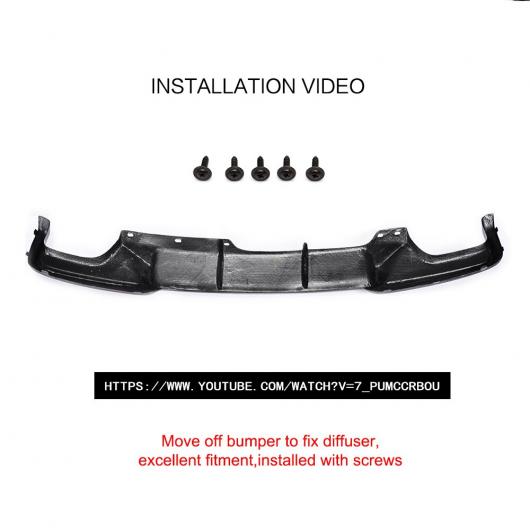 車用外装パーツ グラスファイバー リア バンパー ディフューザー リップ スポイラー 適用: BMW 5 シリーズ F10 Mスポーツ バンパー 2012-2016 カーボン ファイバー ブラック AL-DD-7708 ALの通販は