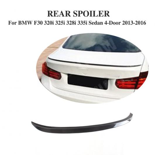 車用外装パーツ カーボンファイバー リア トランク ブート リップ スポイラー ウイング 適用: BMW 3 シリーズ F30 320i 325i 328i 335i セダン 4ドア 2013-2016 AL-DD-7760 AL