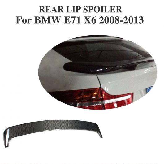 車用外装パーツ E71 カーボンファイバー リア ルーフ スポイラー ウインドウ リップ ウイング 適用: BMW E71 X6 2008-2013 AL-DD-7777 AL 外装