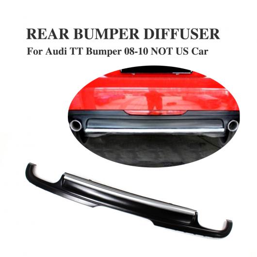 車用外装パーツ PU マット ブラック リア バンパー ディフューザー リップ スポイラー 適用: アウディ TT 8J MK2 除く-Sライン 2008-2010 除く US CAR AL-DD-7832 AL