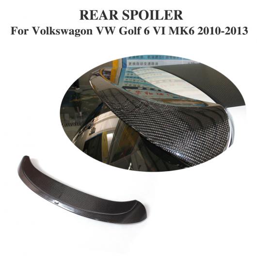 車用外装パーツ カーボンファイバー リア ルーフ スポイラー ウイング リップ 適用: フォルクスワーゲン VW ゴルフ 6 VI MK6 2010-2013 AL-DD-7843 ALの通販は