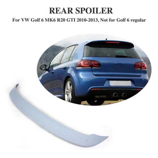 車用外装パーツ リア ルーフ スポイラー ウイング リップ 適用: フォルクスワーゲン VW ゴルフ 6 VI MK6 R20 GTI 2010-2013 FRP 未塗装 グレー AL-DD-7846 AL