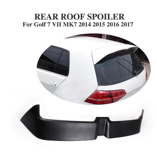 車用外装パーツ リア トランク ルーフ スポイラー ウイング リップ 適用: フォルクスワーゲン VW ゴルフ 7 VII MK7 スタンダード 2014-2017 FRP 未塗装 ブラック AL-DD-7853 AL