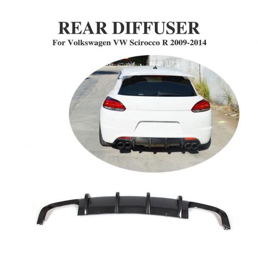 車用外装パーツ カーボンファイバー リア バンパー ディフューザー リップ エプロン 適用: フォルクスワーゲン VW シロッコ R 2009-2014 AL-DD-7870 AL