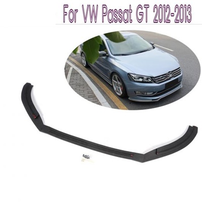 車用外装パーツ PU 未塗装 ブラック フロント バンパー リップ エプロン スポイラー 適用: VW パサート GT 2012-2013 AL-DD-7872 AL