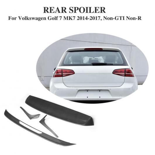 車用外装パーツ カーボンファイバー 塗装調 リア ルーフ スポイラー ウインドウ ウイング 適用: フォルクスワーゲン VW ゴルフ 7 VII MK7 スタンダード 2014-2017 AL-DD-7968 AL