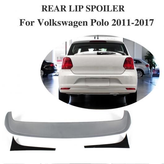 車用外装パーツ ABS リア ルーフ スポイラー ウイング 適用: VW フォルクスワーゲン ポロ GTI R 2011-2017 リア トランク リップ ウイング AL-DD-7987 AL