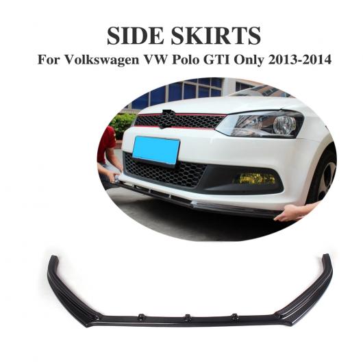 車用外装パーツ カーボンファイバー フロント バンパー リップ スポイラー 適用: フォルクスワーゲン VW ポロ GTI ハッチバック 2013-2014 AL-DD-8063 AL
