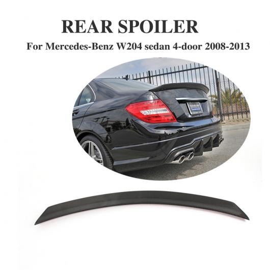 車用外装パーツ 適用: W204 カーボンファイバー リア トランク ブート リップ スポイラー ウイング 適用: メルセデスベンツ C-CLASS W204 C180 C200 C250 C300 セダン 2008-2013 AL-DD-8077 AL