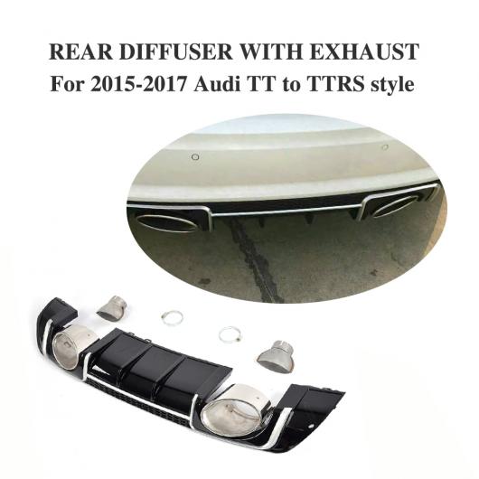 車用外装パーツ PP リア バンパー リップ ディフューザー ステンレス