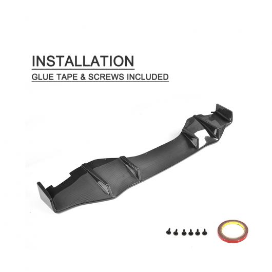 車用外装パーツ リア ディフューザー リップ バンパー プロテクター ケース 適用: ランボルギーニ ウラカン LP600 LP610 クーペ 2ドア 14-17 カーボンファイバー・FRP ブラック AL-DD-8276 ALの通販は