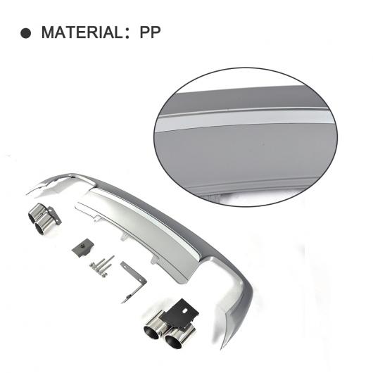 車用外装パーツ PP リア ディフューザー リップ バンパー プロテクター エキゾースト マフラー 適用: アウディ A4 B9 Sライン S4 セダン 4 ドア 除く A4 RS4 2013-2015 AL-DD-8297 AL_1