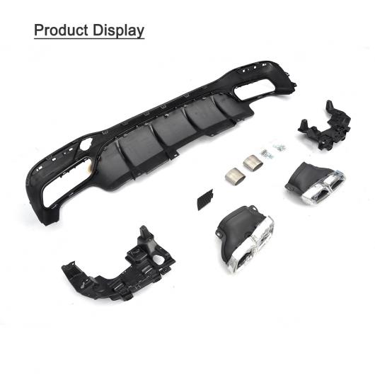 車用外装パーツ PP リア バンパー リップ スポイラー ディフューザー エキゾースト マフラー 適用: メルセデスベンツ GLEクラス GLE350 GLE400 GLE63 AMG SUV 4ドア 16-17 AL-DD-8329 AL_2