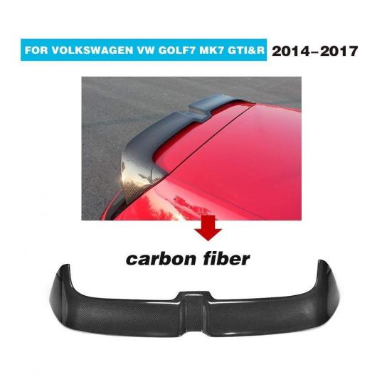 車用外装パーツ カーボンファイバー リア ルーフ トランク ウイング スポイラー 適用: フォルクスワーゲン ゴルフ 7 VII MK 7 7.5 GT-I＆R＆R-LINE 2014 2015 2016 2017 2018 AL-DD-8381 ALの通販は