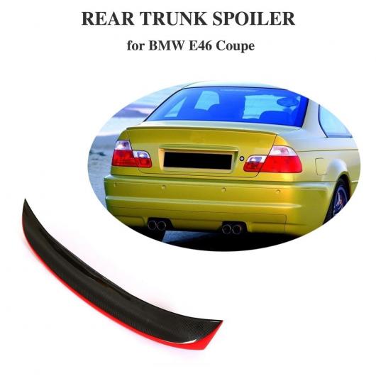車用外装パーツ リア トランク リップ スポイラー 適用: BMW E46 ベース クーペ 2ドア 1998-2005 カーボンファイバー トランク 保護 リア スポイラー AL-DD-8436 AL