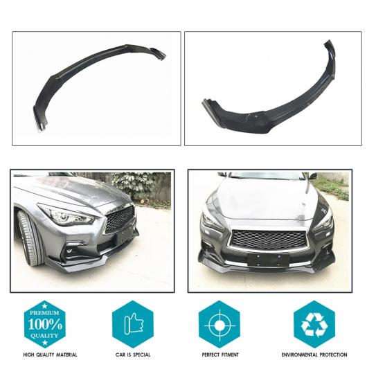 車用外装パーツ カーボンファイバー フロント リップ スポイラー バンパー チン エプロン 適用: インフィニティ Q50 Q50S 2018 スポーツ セダン 4ドア AL-DD-8530 AL_3