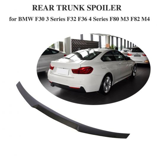 車用外装パーツ カーボンファイバー 適用: BMW 4 シリーズ F32 F33 セダン コンバーチブル 2014-2019 リア トランク スポイラー ブート ウイング リップ F32・F33 AL-DD-8596 AL