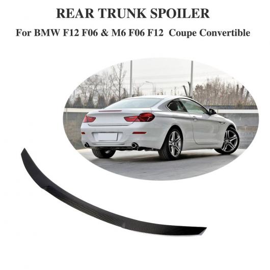 車用外装パーツ リア スポイラー 適用: BMW 6 シリーズ F06 F12 セダン クーペ 2012-2016 カーボンファイバー トランク リップ ウイング ブート メンバー 除外:F13 AL-DD-8622 AL