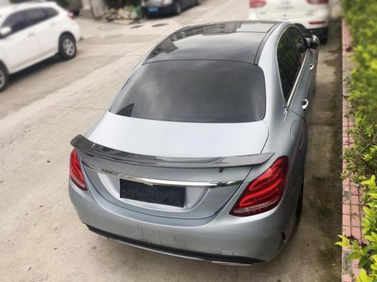 車用外装パーツ 適用: メルセデス W205 スポイラー セダン Cクラス C180 C200 C250 C260 W205 カーボンファイバー リア スポイラー トランク ウイング スタイリング 2015-2018 AL-DD-8694 AL_3