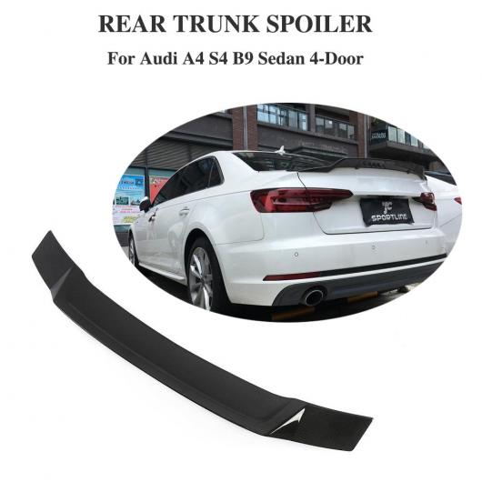 車用外装パーツ カーボンファイバー リア スポイラー ウイング 適用: アウディ A4 S4 B9 セダン 2017-2019 AL-DD-8728 AL
