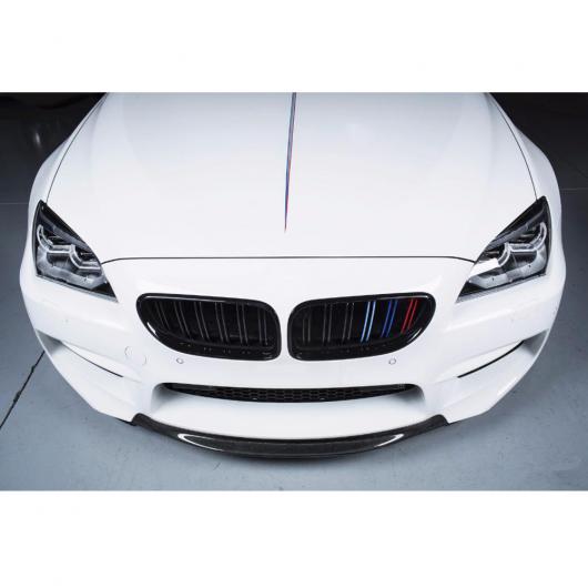 車部品 リアル カーボンファイバー フロント リップ スポイラー 適用: BMW 6-シリーズ F12 F13 F06 M6 モデル 2013-2018 AL-DD-8858 AL_2