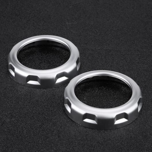 車用内装パーツ 2個 クロム リア エア 吹き出し口 リング トリム ステッカー 適用: ランド ローバー ディスカバリー 4 LR4 2009 2010 2011 2012 2013 2014 2015 2016 AL-DD-8915 AL_1