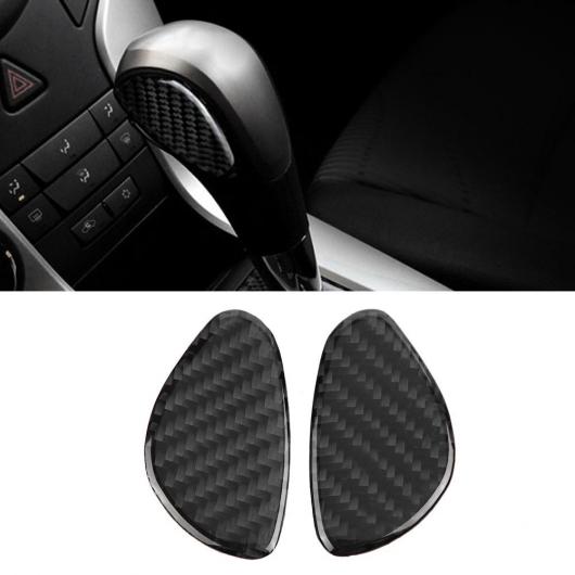 車用内装パーツ 2個 カーボンファイバー スタイル ABS センター コントロール ギア シフト ノブ カバー トリム 適用: シボレー クルーズ 2009-2015 AL-DD-8981 AL 5,160円