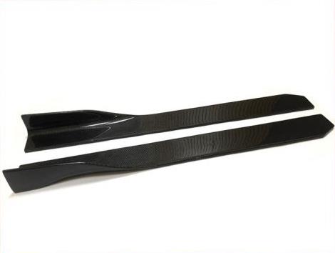 車用外装パーツ W205 ユニバーサル サイド スカート 105cm カーボンファイバー 適用: メルセデスベンツ Cクラス 4ドア C180 C200 C230 C250 C280 スプリッター フラップ タイプ001 AL-EE-0139 AL_2