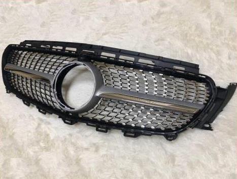 車用外装パーツ 適用: メルセデスベンツ W213 サルーン グリッド グリル ダイヤモンド ABS シルバー カメラホール Eクラス E180 E200 E250 E63 16- タイプ001 AL-EE-0297 ALの通販は