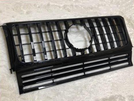 適用: メルセデス G-ワゴン W463 G550 G500 フロント グリッド グリル ABS 光沢ブラック G53 G65 1990-18 タイプ001 AL-EE-0349 AL_2
