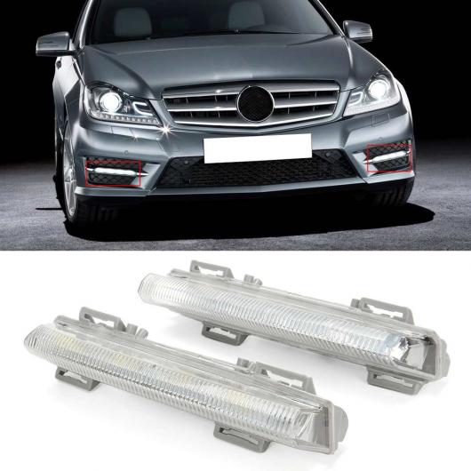 車部品 W204 W212 フロント LED DRL フォグライト バルブ ランプ アセンブリ 適用: メルセデスベンツ C250 C280 C350 E350 左側・右側 AL-EE-0829 AL