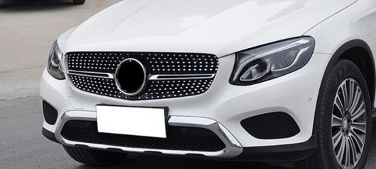 車用外装パーツ W176 ダイヤモンド グリッド ABS 光沢ブラック 適用: メルセデスベンツ Aクラス A180 A200 A250 グリル 16-18 タイプ001 AL-EE-1064 AL_4