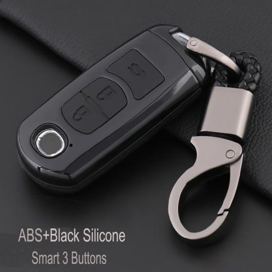 AL 3ボタン キー カード カバー シェル フォブ ケース 適用: マツダ 2 3 5 6 8 アテンザ CX5 CX-7 CX-9 MX-5 RX スマート キー スキン ジャケット タイプ001〜タイプ006 AL-EE-3025