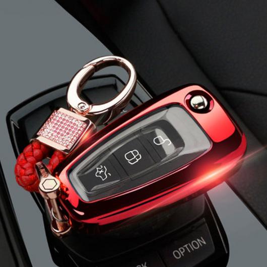 AL TPU キー カバー 適用: フォード C-MAX S-MAX フォーカス 3 MK3/モンデオ トランジット フィエスタ/モンデオ トランジット フリップ 折りたたみ タイプ002〜ブラック AL-EE-3162