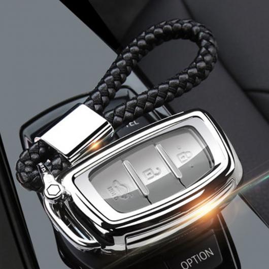 キー フォブ カバー ケース スキン セット 適用: ヒュンダイ I20 I30 I40 L109 HB20 FE クレタ ミストラ アクセント ソラリス 2017 スマート タイプ002〜ブラック AL-EE-3196 AL