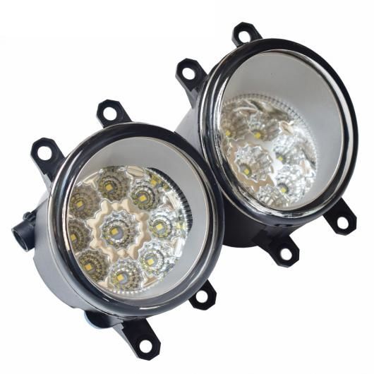 LED フォグライト 適用: トヨタ ウィッシュ MPV ZNE1 ANE1 2005-2009 左 右 フロント バンパー フォグ ランプ ライト LED (ホワイト)・ハロゲン (ウォーム ホワイト) AL-EE-3423 AL