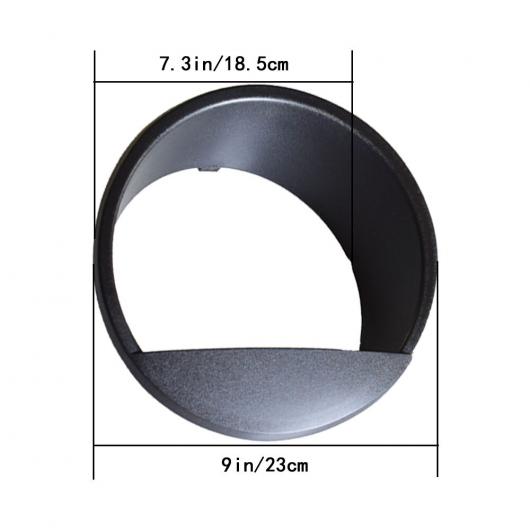 AL 適用: ジープ ラングラー ルビコン サハラ JK 2007-2017 パーツ ブラック ベゼル フロント ライト 7 LED ヘッドライト トリム カバー ABS バード ライト サークル AL-EE-3715