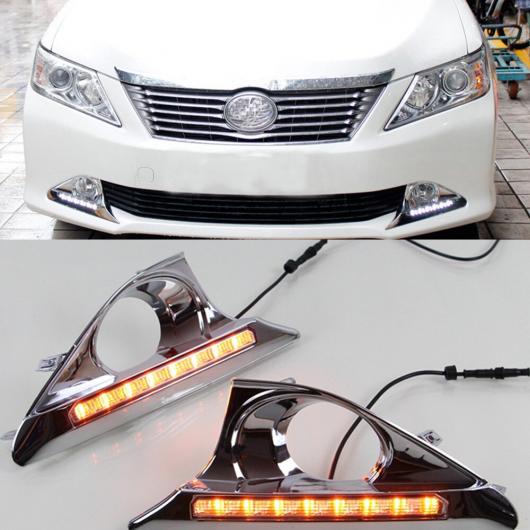 LED デイタイム ランニング ライト カースタイリング DRL デイタイム ランニング ライト デイライト 防水 ランプ 12V 適用: トヨタ カムリ ホワイト AL-EE-3865 AL_3