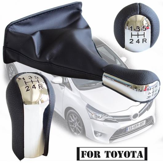 AL MT 5/6速 歯車 突っ支い棒 シフター ノッブ 当てはめる: トヨタ カローラ 目玉 ヴァーソ RAV4 ヤリス ヴィッツ ゲートル ブーツ 入れもの 5速・黒いこと・砂ぼこり AL-EE-3942