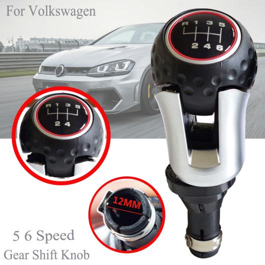 AL ABS+プラスチック マニュアル ギア シフト ノブ スティック シフター レバー 適用: フォルクスワーゲン VW ゴルフ 7 MK7 GTI GTD 2013-2018 5速・6速 AL-EE-3996