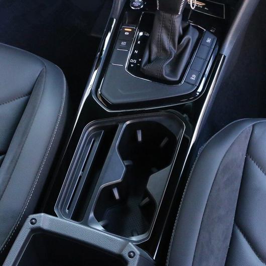 ステンレス スチール ギア シフト カップホルダー フレーム 装飾 カバー トリム 適用: VW フォルクスワーゲン ティグアン 2017 シルバー A〜ブラック A AL-EE-4312 AL_4