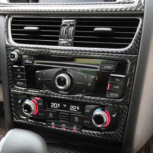 コンソール AC 装飾 フレーム カバー カーボンファイバー CD パネル トリム 適用: アウディ A4 B8 2010-16 タイプA〜タイプD AL-EE-4580 AL