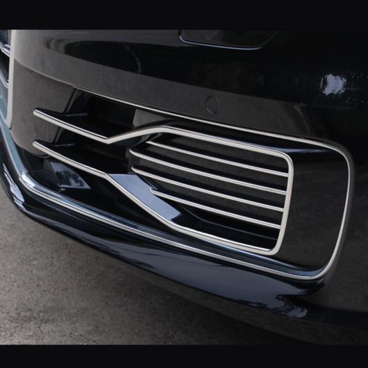 フロント フォグ ランプ カバー ステッカー 適用: アウディ A6 C7 グリッド スラット トリム フォグライト 装飾 ストリップ 8ピース・2ピの通販は