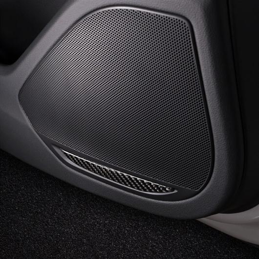 AL カーボンファイバー ドア ステレオ スピーカー パネル 装飾 カバー ステッカー トリム 4個 適用: アウディ A4 B9 2017-19 AL-EE-4654_3